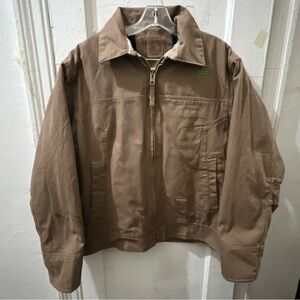 Berne jacket Tan Lined Barn Chore Quilt InsulatedCanvas Coat Jacket medium